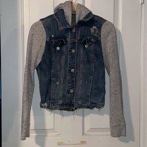 Crop Denim Soft Sleeve Jacket